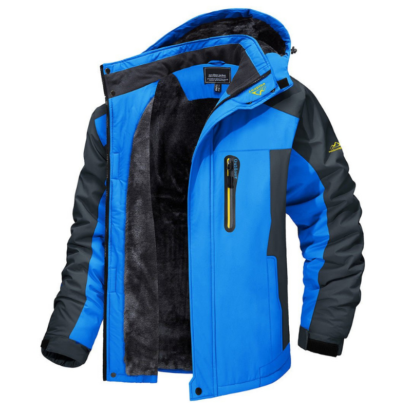 Valtor | Herren Winterjacke mit Wetterschutz | Blau