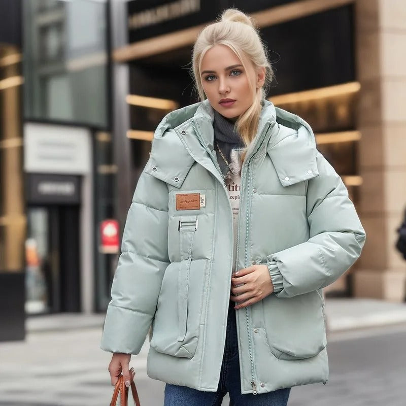 Lena - Warme Steppjacke mit Kapuze