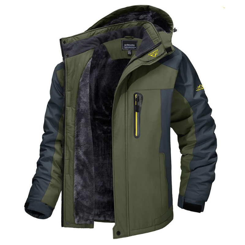 Valtor | Herren Winterjacke mit Wetterschutz | Blau