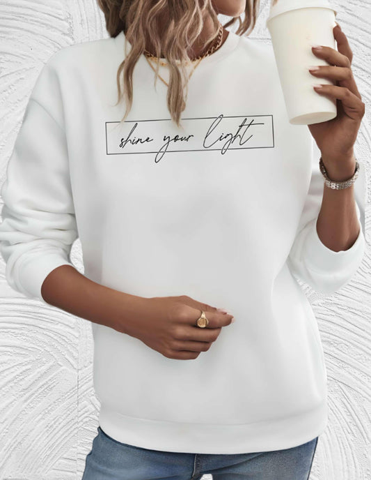 Lässiges Oversize-Sweatshirt mit inspirierendem Print.