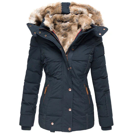 Stilvolle Winterjacke mit weichem Fleecefutter für Damen.