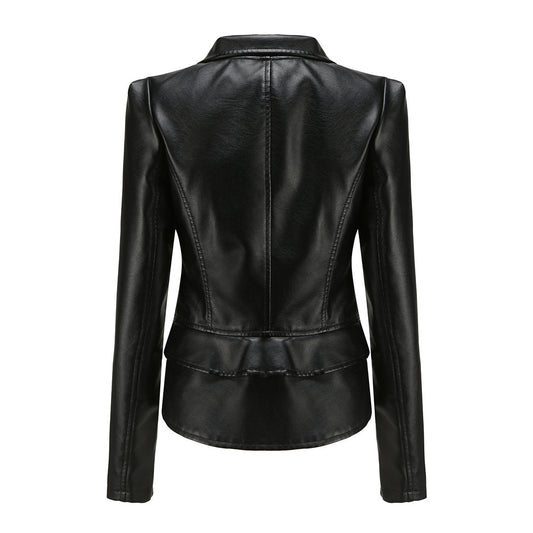 Selina | Damen Elegante Bikerjacke | Schwarz