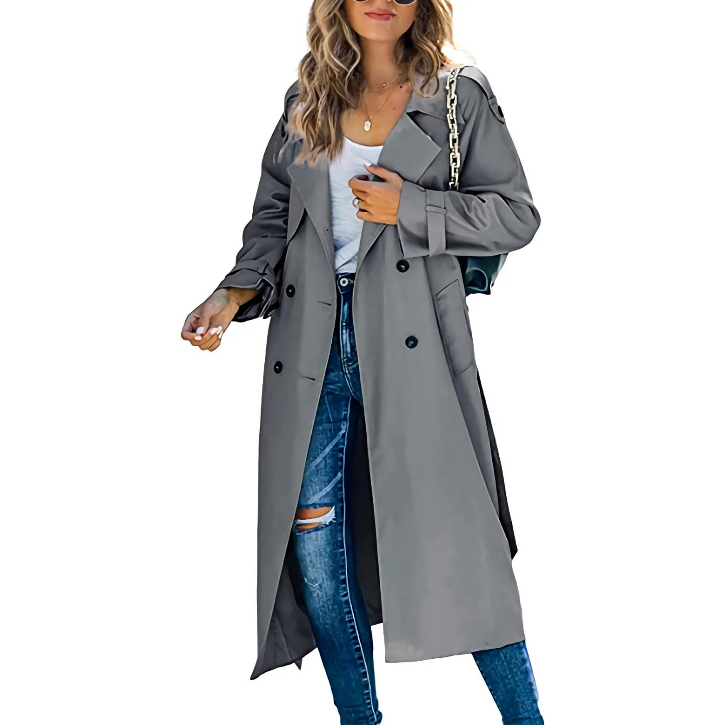 Ella - Klassischer Trenchcoat mit Gürtel