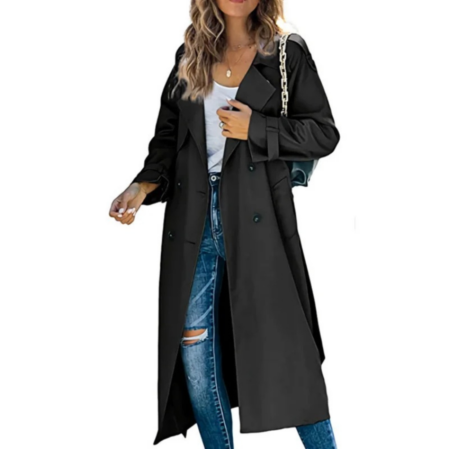 Ella - Klassischer Trenchcoat mit Gürtel