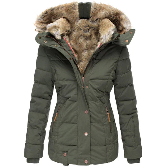 Wind- und wasserabweisende Damen-Winterjacke mit elegantem Design.