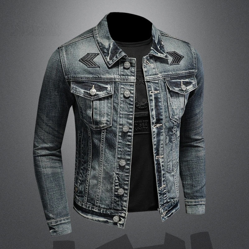 Gabriel | Robuste Herren-Jeansjacke | Grau