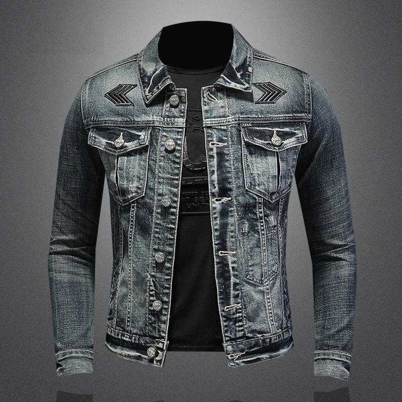 Gabriel | Robuste Herren-Jeansjacke | Grau