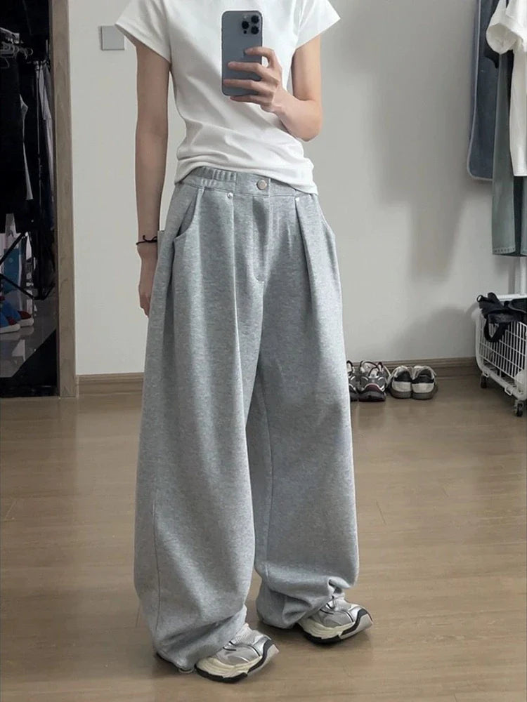 Hamburg | Damen Oversized Sweatpants | Schwarz