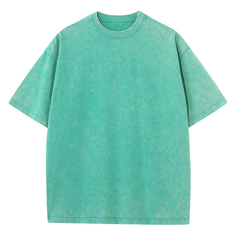 Raya | Damen Oversized Vintage T-Shirt | Dunkelgrün